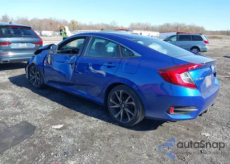 2020 Honda Civic Sport из США, поврежденный, VIN 2HGFC2F87LH516979